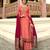 Dark Peach Embroidered Georgette Salwar