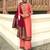 Dark Peach Embroidered Georgette Salwar