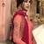 Dark Peach Embroidered Georgette Salwar