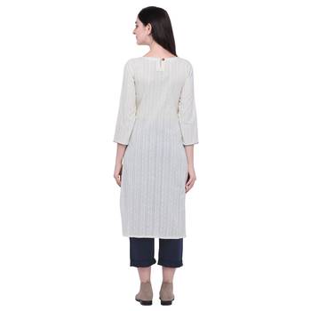 Off-white plain cotton party-tops 5