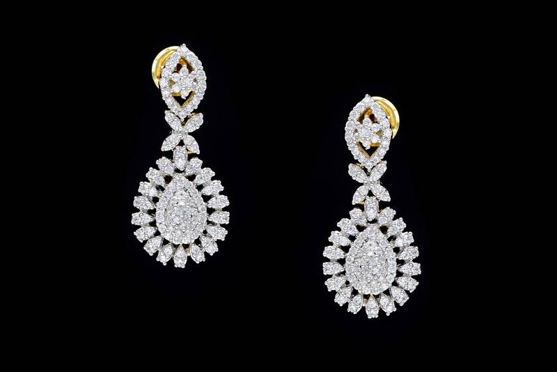 White zircon danglers-drops
