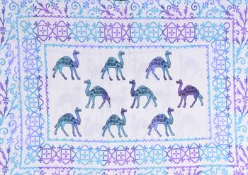 Texstylers Pure Cotton Printed Queen Size Bedsheet With 2 Pillow Covers 2