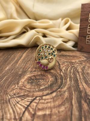 Festival Peacock Gold Ring 2