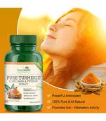 Turmeric Curcumin Extract with Piperine and 95% Curcuminoids Veg Capsules - 60 Count