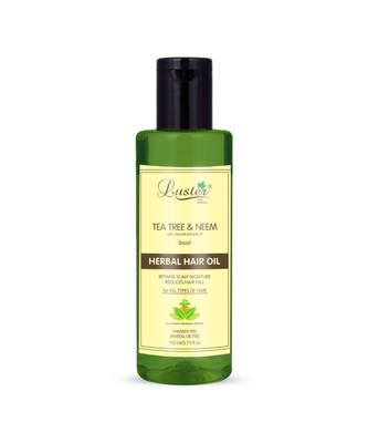 110 ml Of Luster Tea Tree & Neem Herbal Hair Oil (Paraben & Mineral Oil Free) 2