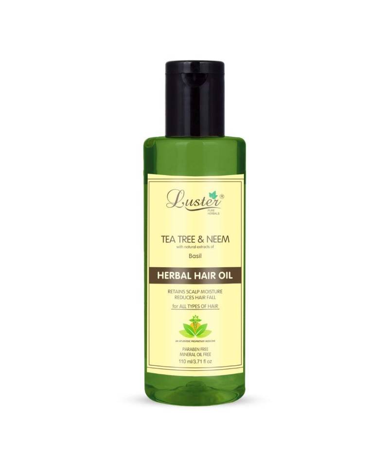 110 ml Of Luster Tea Tree & Neem Herbal Hair Oil (Paraben & Mineral Oil Free)