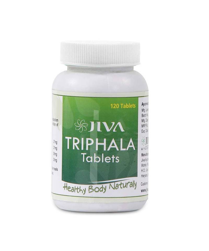 Jiva Ayurveda Triphala Tablets - 120 Tablets (Pack of 4)