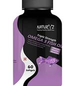 Naturyz Triple Strength Omega 3 Fish Oil 1400mg with 1000mg Omega 3 (600Mg EPA & 400Mg DHA) - 60 Softgels