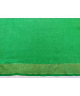 Pink Linen saree with blouse with zari border 4