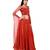 Miracolos Red Hand Embellished Sequins Ethnic Party Dress