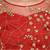 Miracolos Red Hand Embellished Sequins Ethnic Party Dress