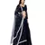 Dark Blue Georgette Embroidered Net Lehanga with pin tucks pleated blouse
