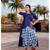 Indigo Kurta With Dhoti Pants (Set of 3)