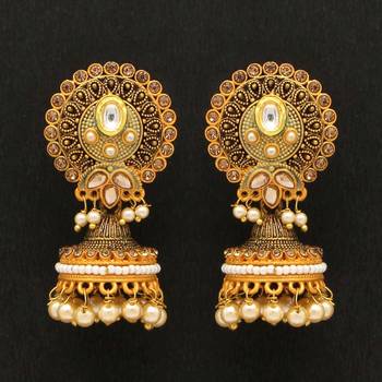 Green jhumkas 1