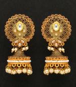 Green jhumkas