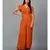 Women's Drape Georgette Party/ Casual Jumpsuit in Brown