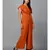 Women's Drape Georgette Party/ Casual Jumpsuit in Brown