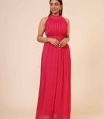 Women's Drape Chiffon Party/ Evening/ Dress in Red Cherry