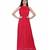 Women's Drape Chiffon Party/ Evening/ Dress in Red Cherry