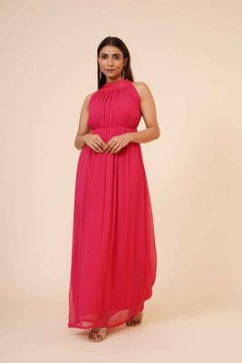 Women's Drape Chiffon Party/ Evening/ Dress in Red Cherry 2