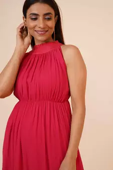 Women's Drape Chiffon Party/ Evening/ Dress in Red Cherry