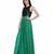 Women's Net Maxi Sequins Evening Gown Green
