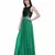 Women's Net Maxi Sequins Evening Gown Green