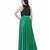 Women's Net Maxi Sequins Evening Gown Green