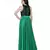Women's Net Maxi Sequins Evening Gown Green