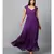 Women's Drape Chiffon Party/ Evening/ Gown in Purple