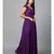 Women's Drape Chiffon Party/ Evening/ Gown in Purple
