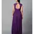 Women's Drape Chiffon Party/ Evening/ Gown in Purple