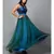 Blue Green Net Gown