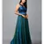 Blue Green Net Gown