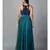 Blue Green Net Gown