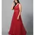 Red Net Bridesmaid Gown