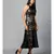 Gold Sequins Halter Neck  Mermaid Dress
