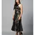 Gold Sequins Halter Neck  Mermaid Dress