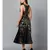 Gold Sequins Halter Neck  Mermaid Dress