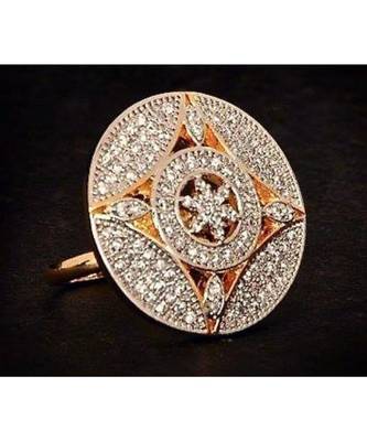 Geometric Diamond Cocktail Ring 1