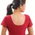 Maroon Lycra Stretchable Blouse & Crop Top-L
