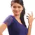 Navy Blue Lycra Stretchable Blouse & Crop Top-L