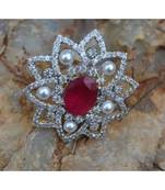 Ruby Star Cocktail Ring