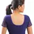 Navy Blue Lycra Stretchable Blouse & Crop Top-L