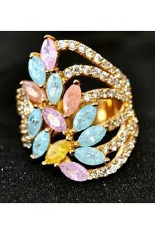 Multigemstone Cocktail Ring