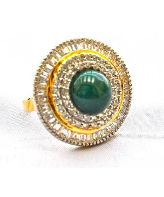 Cicular Diamond Studded Cocktail Ring 1