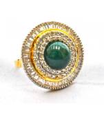 Cicular Diamond Studded Cocktail Ring