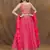 Delightful Pink Digital Printed and Heavy Embroidery with Savorski Chinon wedding & party wear lehenga choli