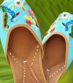 Sky Blue Color Designer Jutti/Mojari