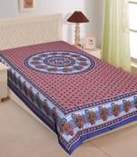 Texstylers Pure Cotton Printed Single Bedsheet